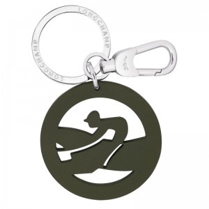 Longchamp Box-trot Key Rings Khaki | 7368195-JK