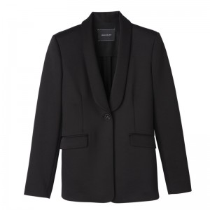 Longchamp Fitted Jacket Nere | 5076943-OQ