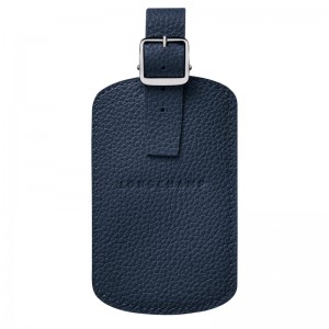 Longchamp Le Foulonné Luggage Tag Blu Marino | 3961204-EA