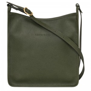 Longchamp Le Foulonné M Crossbody Bag Khaki | 0791234-AS
