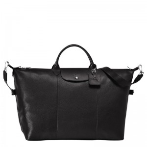 Longchamp Le Foulonné M Travel Bag Nere | 5869042-RN