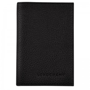 Longchamp Le Foulonné Passport Cover Nere | 8590762-DN