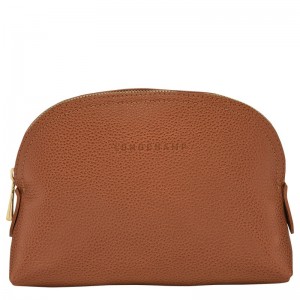 Longchamp Le Foulonné Pouch Caramel | 6825039-UQ