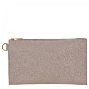 Longchamp Le Foulonné Pouch Turtledove | 6059213-DS