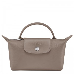 Longchamp Le Pliage City Pouch With Handle Taupe | 9620475-BS