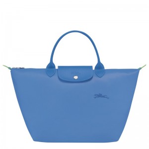 Longchamp Le Pliage Green M Handbag Cornflower | 0279314-VP