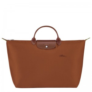 Longchamp Le Pliage Green S Travel Bag Cognac | 7249031-OY