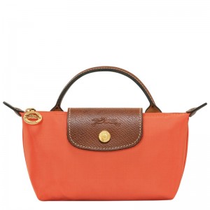 Longchamp Le Pliage Original Pouch With Handle Arancioni | 7031569-IG