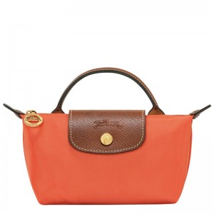 Longchamp Le Pliage Original Pouch With Handle Arancioni | 5830419-ME
