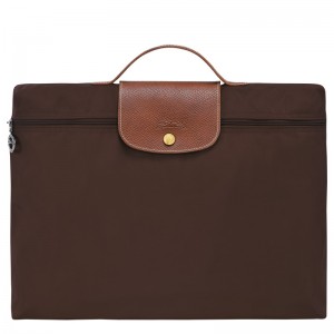 Longchamp Le Pliage Original S Briefcase Ebony | 8906437-LS