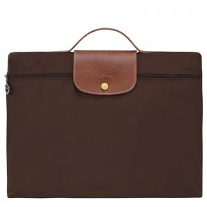 Longchamp Le Pliage Original S Briefcase Ebony | 0493516-JO