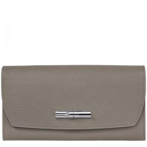 Longchamp Le Roseau Continental Wallet Turtledove | 2138679-YC