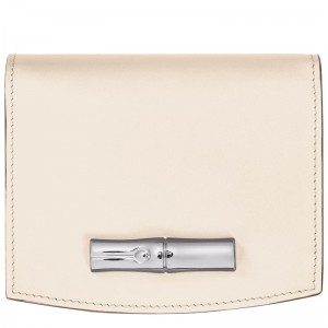 Longchamp Le Roseau Wallet Ecru | 4510796-XI