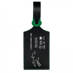 Longchamp Lgp Travel Luggage Tag Nere Verdi | 2197034-EP