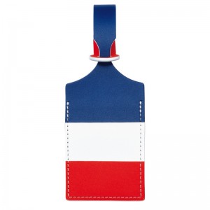 Longchamp Lgp Travel Luggage Tag Rosse Blu Marino | 3501987-IW
