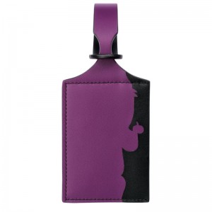 Longchamp Lgp Travel Luggage Tag Violet | 3142609-NX