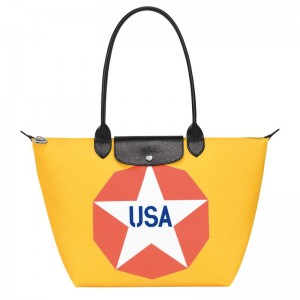 Longchamp Longchamp X Robert Indiana L Tote Bag Blu | 5920683-DG