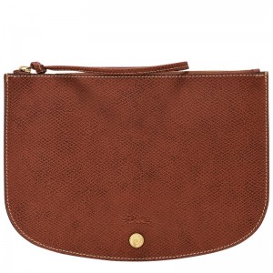 Longchamp Épure Pouch Marroni | 7405632-TY